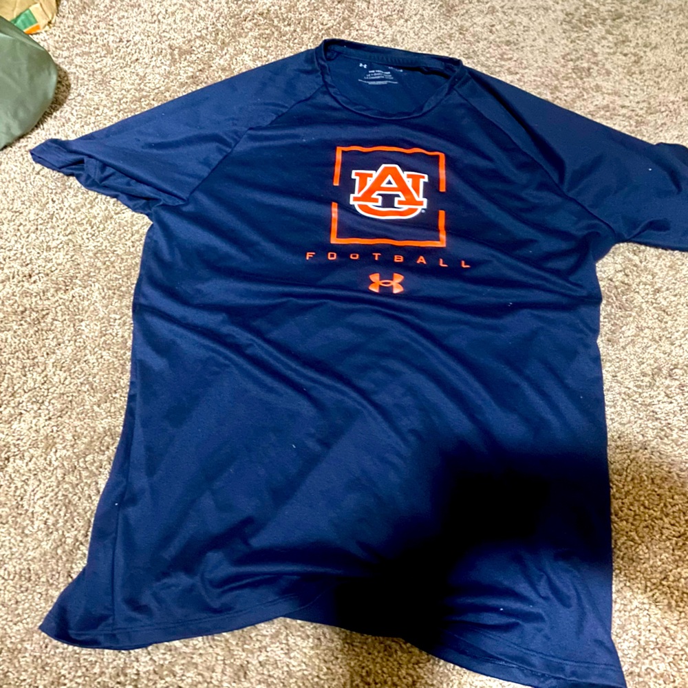 Blue Under Armour Tech Tee Auburn Football